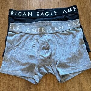 American Eagle Outfitters Black and Gray Boxer Briefs - Pack of 2